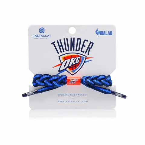 Rastaclat Oklahoma City Thunder Braided Bracelet, NBA Adjustable Home Cover