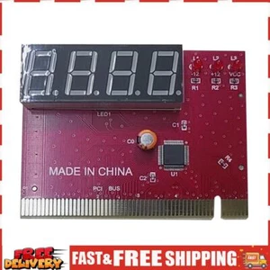 PC 4-stelliger Code Mainboard Motherboard Diagnoseanalysator Tester PCI-Karte ~ - Bild 1 von 8