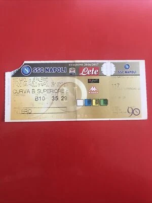 Biglietto Calcio Stadio 2016/17 Napoli Palermo 20/01/2017 Curva B Superiore - Immagine 1 di 2