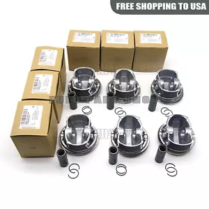 6x Pistons & Rings Set STD For VW Porsche Audi S4 S5 A6 A7 A8 Q7 3.0 TFSI EA839 - Picture 1 of 4