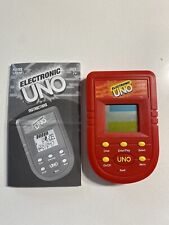 Handheld Electronic UNO Card Game Travel Pocket Size MATTEL 2001