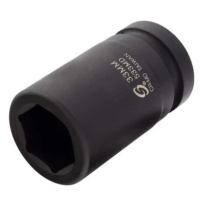 Sunex 1 Inch Drive 33mm Deep Impact Socket CR MO Steel Lifetime Warranty - Image 1 of 4