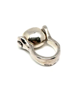 Anillo enchapado en plata UNO de 50 hecho a mano talla US - 7,5 - Imagen 1 de 16