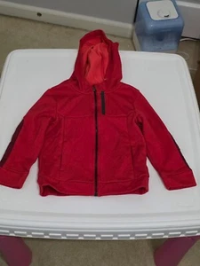 Athletic Works Hooded Jacket Boy's 4T Red and Black W/Hood - Picture 1 of 3