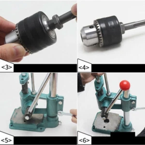 Punzonadora manual de cuero perforadora manual máquina perforadora de impresión en relieve herramienta de prensa - Imagen 1 de 13