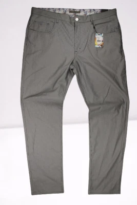 Pantalones Robert Graham Prost ajuste perfecto para hombre 40 42/34 negro/gris cintura en contraste Foto 1 de 4