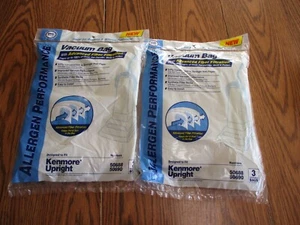 DVC ALLERGEN KENMORE Upright VACUUM Cloth BAGS TWO 3-PACK 50688 50690 New/Sealed - Picture 1 of 4