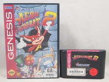 Aero the Acro-Bat 2 (SEGA Genesis) Cartridge and Box