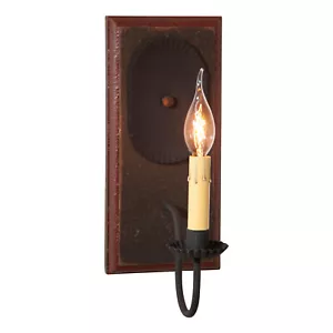 Wood & Metal Wooden Wall Fixture Wilcrest Candle Sconce in Espresso - Picture 1 of 2