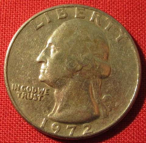 1972 D Washington Quarter - VG Very Good to VF Very Fine Cover