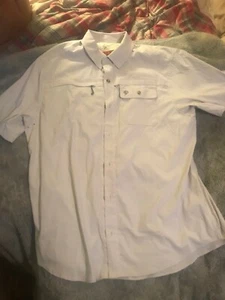 Duck Camp Fishing Shirt Short Sleeve Vented Caped Breathable Size Women's XL - Picture 1 of 4