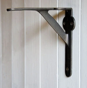 Vintage Style cast iron gallows design wall shelf bracket 209mm - Picture 1 of 1