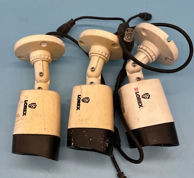 Lot Of 3 Lorex 720P Analog BNC HD PC Bullet Security Cameras LBV1521-C - Image 1 of 4