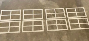 8 Amarr Stockton Replacement Inserts for Short Panel Amarr Garage Doors White - Picture 1 of 7