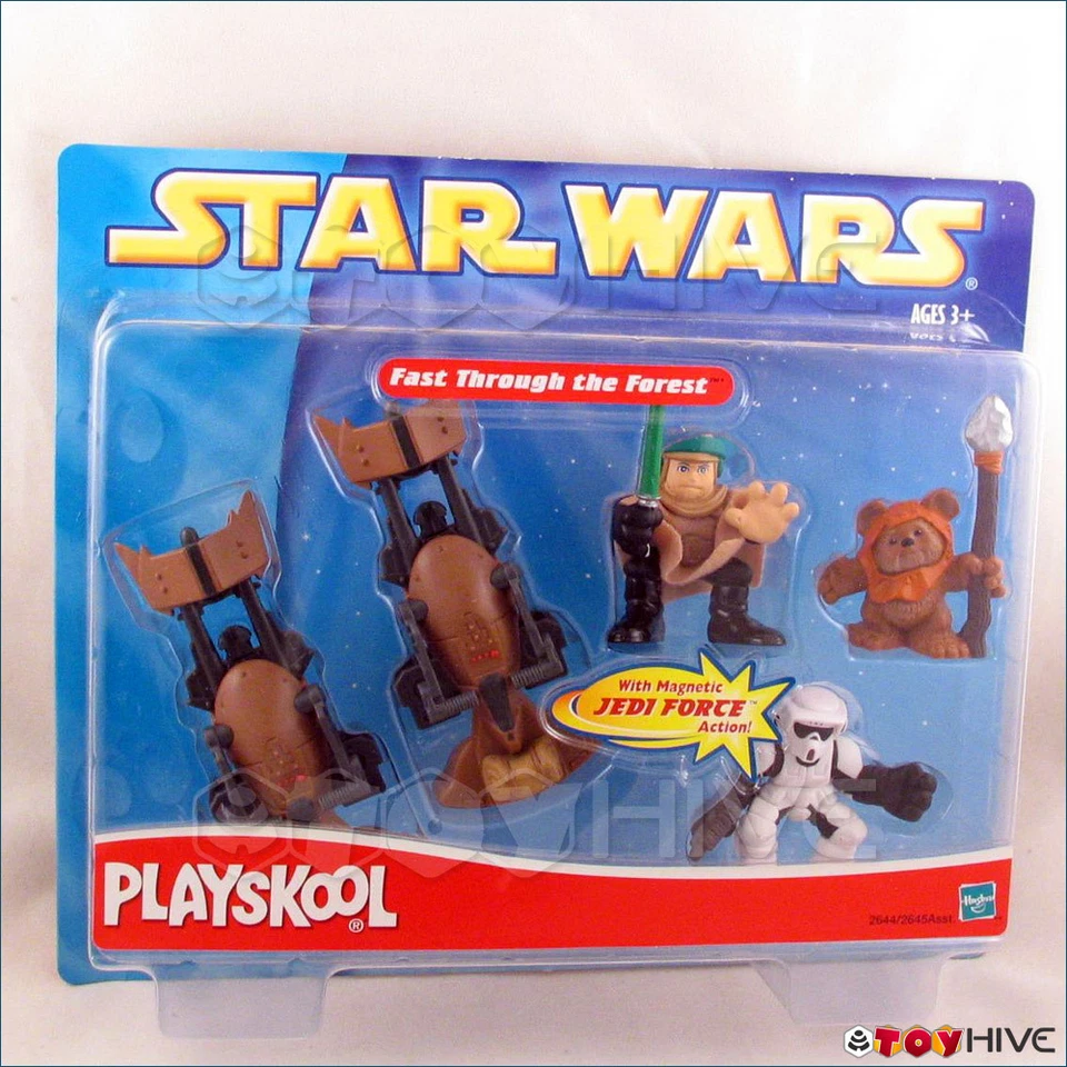 Star Wars Fast Through The Forest Playskool Figure Set Hasbro - Jj437