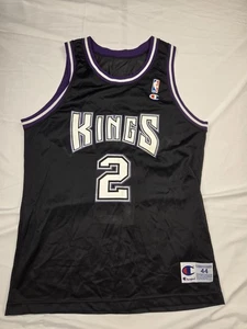 Camiseta vintage de los Sacramento Kings para hombre XL negra campeón de baloncesto de la NBA años 90 - Imagen 1 de 7