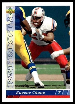 1993 Upper Deck Eugene Chung New England Patriots #302 - Image 1 of 2