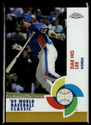 2009 Topps Chrome World Baseball Classic Gold Refractors Dae Ho Lee 32/50 Korea - Image 1 of 2
