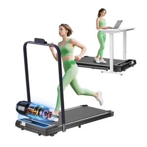 Walking Pad with Handle Bar, 3.0HP Foldable Folding Treadmills for Home Small... - Picture 1 of 8