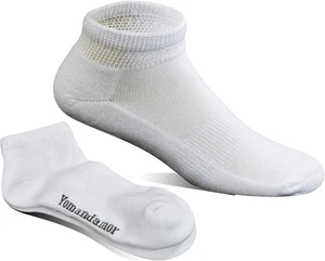 Yomandamor Mens Cotton Diabetic Low Cut Socks with 10-13, 5 Pairs White  - Picture 1 of 7