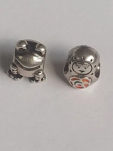 Two collectible Sterling Silver Pandora Charms - Picture 1 of 5