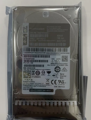 Новый Lenovo 00YK012 7XB7A00023 2,5 «900GB 15K SAS 12G HDD жесткий диск - Изображение 1 из 2
