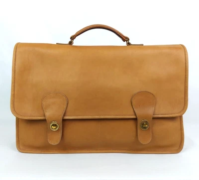 Vintage Coach Diplomat Briefcase, Brown with Turn Lock Closure & Top Handle - Image 1 of 4
