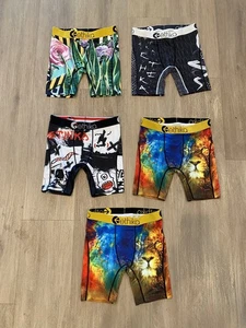 NEW ✨Ethica 5 pair lot of Youth Boys Boxer Brief Underwear Nordstrom Surf Sz XL - Picture 1 of 3