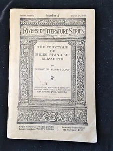 Riverside Literature Series Courtship Of Miles Standish: Elizabeth 1886 Number 2 - Picture 1 of 12