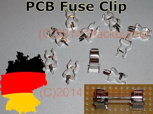 6,10 Sicherungshalter/ clip f.  Feinsicherung 5x20 M205 PCB Mount Fuse Holder - Bild 1 von 3