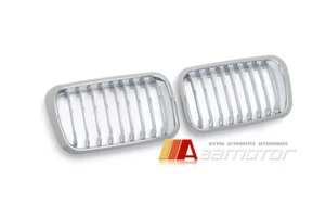 Chrome Front Kidney Grilles 2PCS fit for BMW 1992-1996 E36 Pre-LCI 3-Series / M3 - Picture 1 of 5