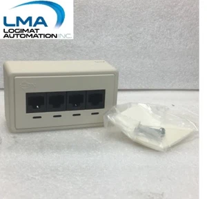 NORDX/CDT AX100399 NXTOBS4A-02 DATA VOICE SURFACE JACK 4-PORT BEIGE **NEW - Bild 1 von 3