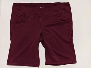 Athleta bike shorts womens 1X back zipper pocket gym workout active wear - Picture 1 of 11