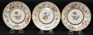 "Lote de 3 platos de postre para ensalada antiguos W M Guerin & Co Francia Limoges 7,25""" - Imagen 1 de 8