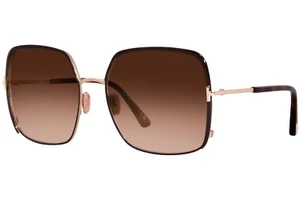 Tom Ford FT TF1006 48F Butterfly Dark Brown/Gradient Brown Sunglasses Authentic - Picture 1 of 2