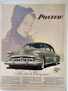 Pontiac Silver Streak Eight Convertible Ad Vintage 1949 Magazine Print GM - Picture 1 of 6