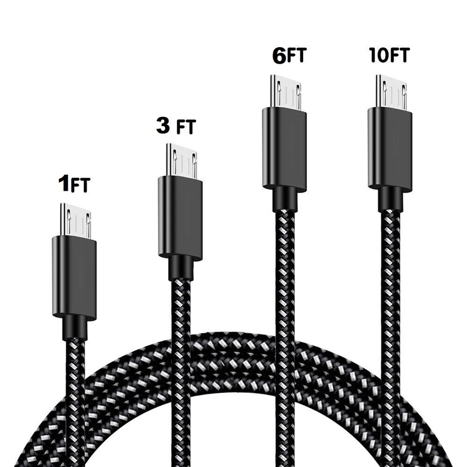 Lot of 100 Micro USB Fast Charger Data Cable Cord For Samsung Android HTC LG Lot - Image 1 of 4