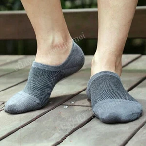 10 Pairs Mens Womens Invisible Nonslip Loafer No Show Low Cut Cotton Socks 7-11 - Picture 1 of 11