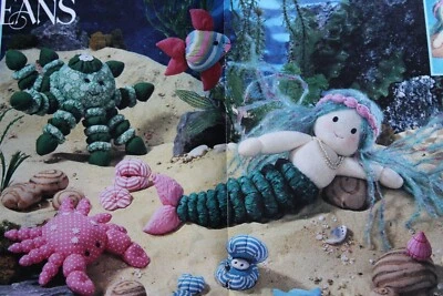 Jean Greenhowe Sewing Instructions Oceans of Toys Octopus Mermaid Starfish Crab - Image 1 of 4