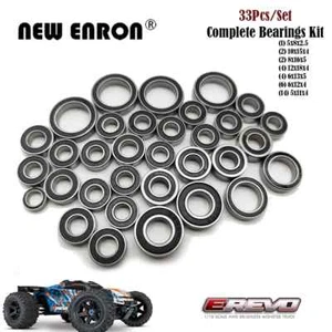 33Pc/Kit Complete Ball Bearings For 1/10 Traxxas ERevo 2.0 VXL Original Version - Picture 1 of 9