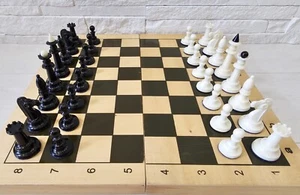 Soviet Vintage Carbolite Chess set Tournament Antique 1970s USSR Chess likenew - Picture 1 of 12