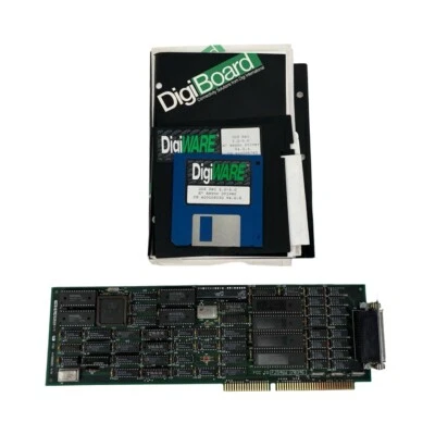 DIGI DigiBoard PC/8E 77000037H 8 Port Rs-232 Serial ISA Card w/ software docs - Image 1 of 4