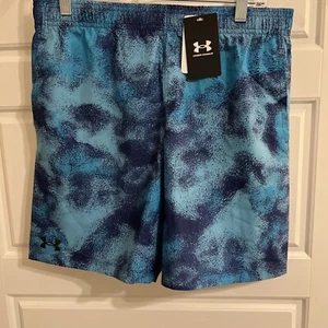NEW Under Armour Boys UA Woven Painted Shorts Size XL Youth With Pockets - Picture 1 of 2