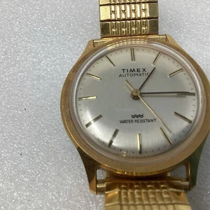 vintage timex water resistant watch Gold Tone Running W118 - Picture 1 of 13
