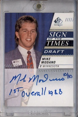 2019-20 SP Authentic Sign of the Times #SOTT-MM Mike Modano Autograph Auto - Image 1 of 2