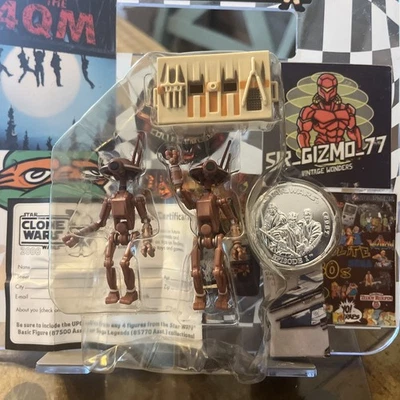 星球大战坑机器人可动人偶收藏家硬币全新IP传奇2007 — 第 1/4 张图片