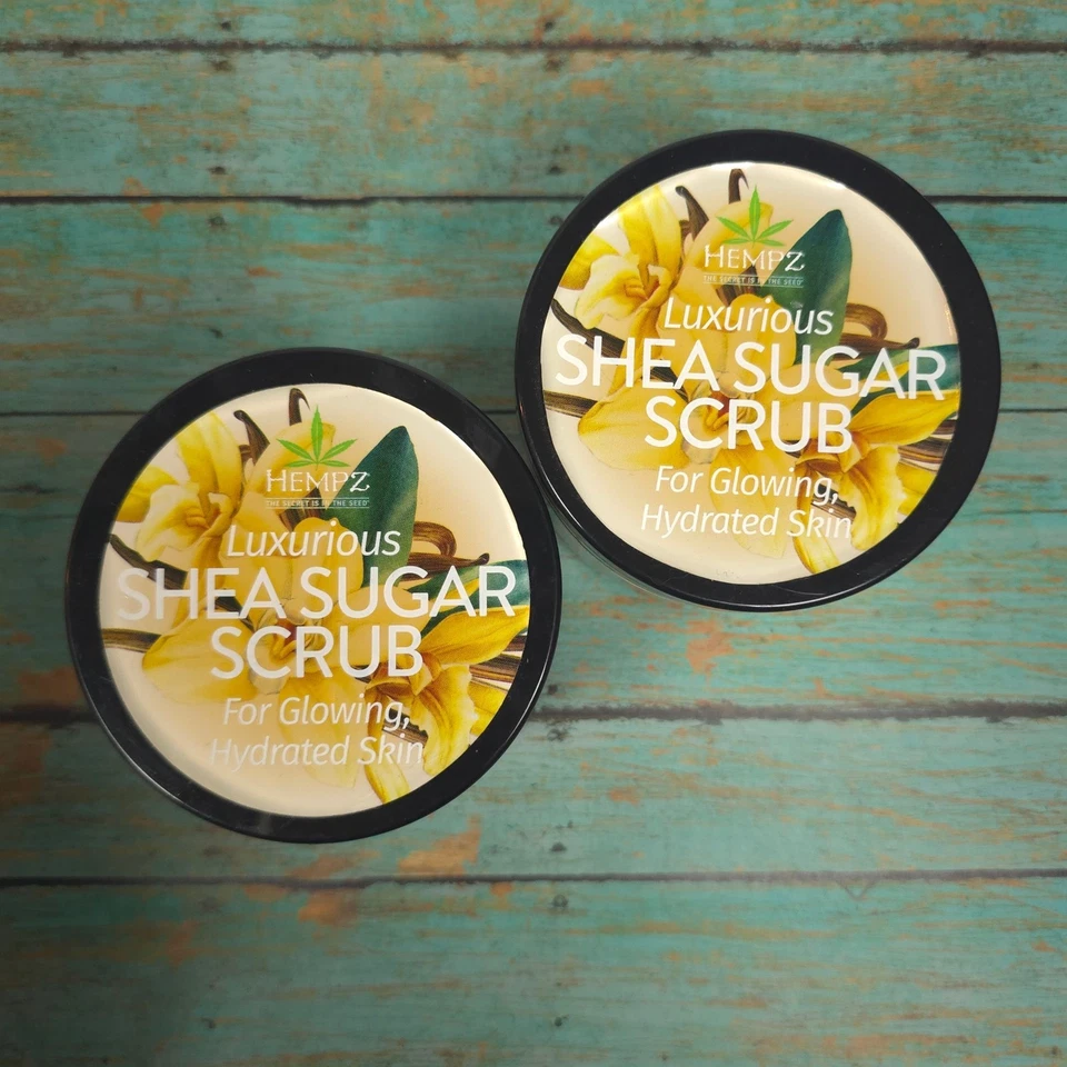 2X Hempz Herbal Sugar BODY SCRUB Age Defying VANILLA Exfoliate Polish Hydrate - Image 1 of 4