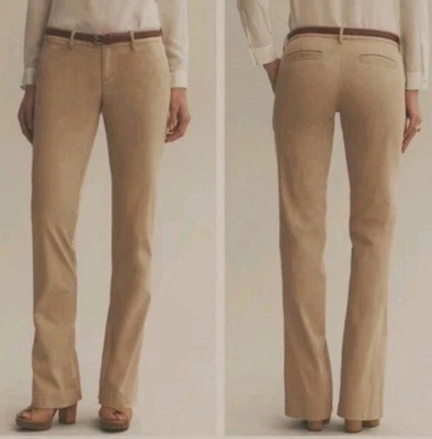 Banana Republic Tan Weekend Chino Straight Leg Soft Stretch Cotton Pants Size 0 - Image 1 of 4