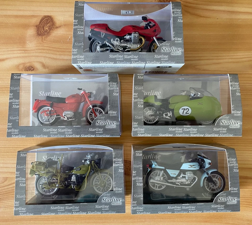 Moto Guzzi Motorradmodell 1:24 sehr detailliertes Modellmotorrad - Auswahl - Bild 1 von 1