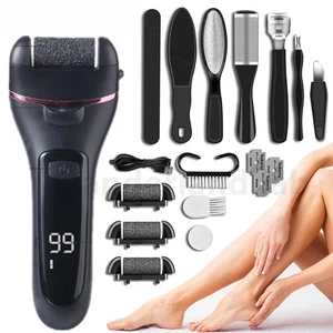 Electric Foot File Grinder Dead Hard Skin Callus Remover Feet Pedicure Tool Set - Picture 1 of 12